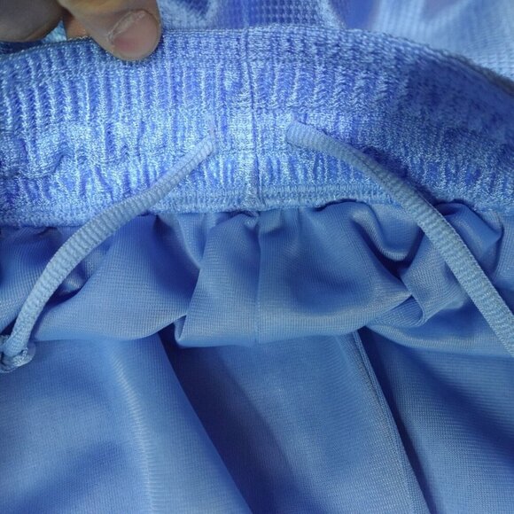 Vintage Nike Shorts Large Blue Satin Old Stock Gray Tag NEW - Picture 9 of 12